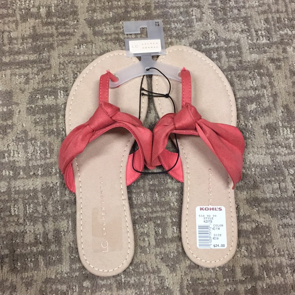 New suede like flip flops